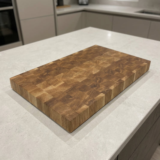 White Oak End Grain Cutting Board: Handmade Butcher Block