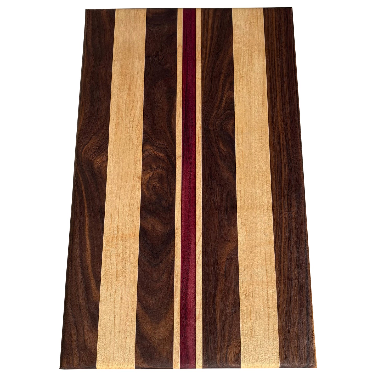 Walnut, Maple and Purpleheart Cutting Board