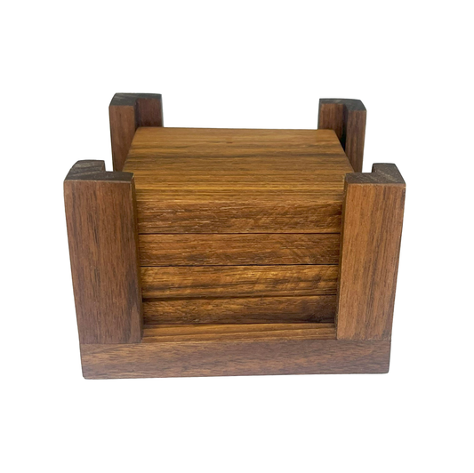Walnut Coaster Holder