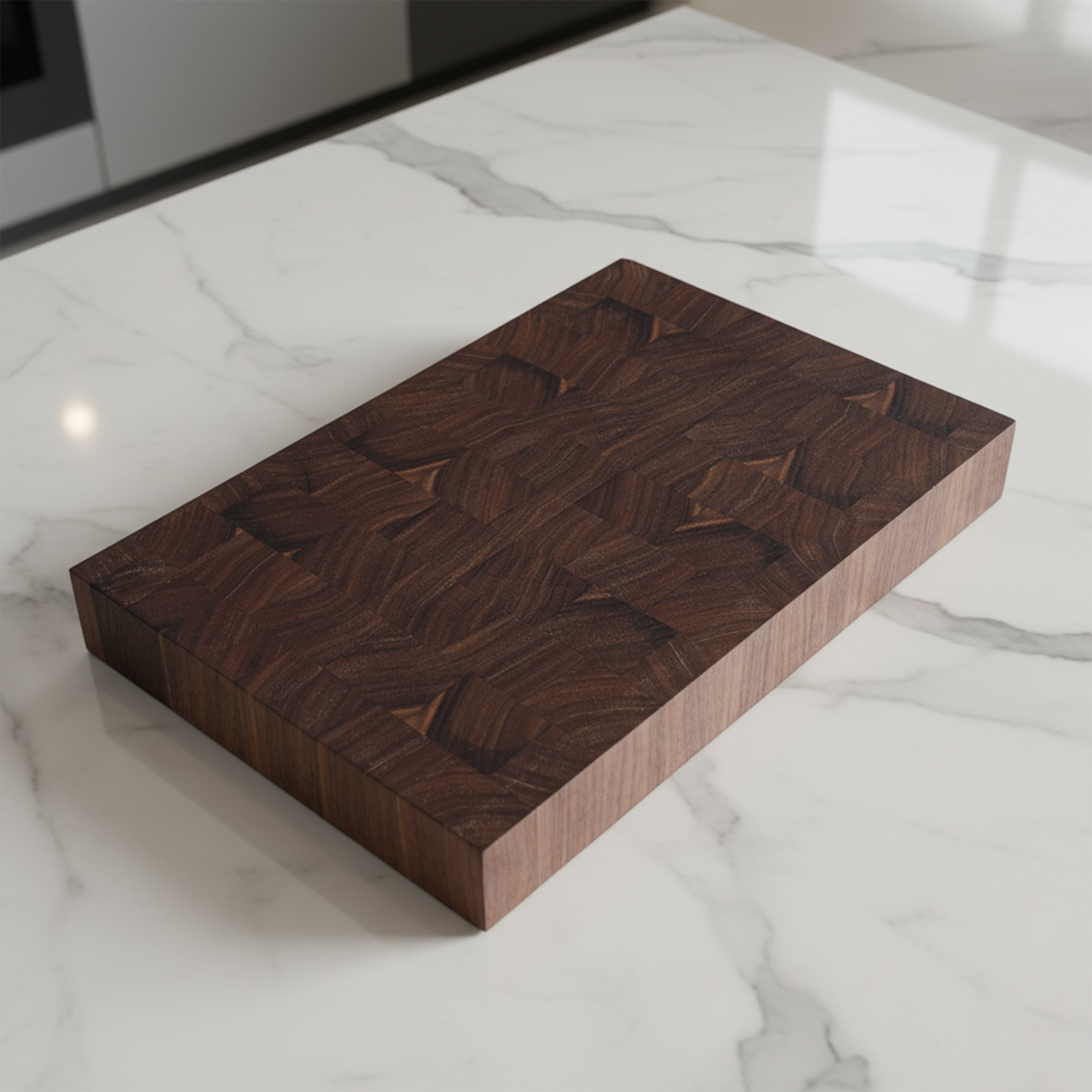 Walnut end grain cutting board